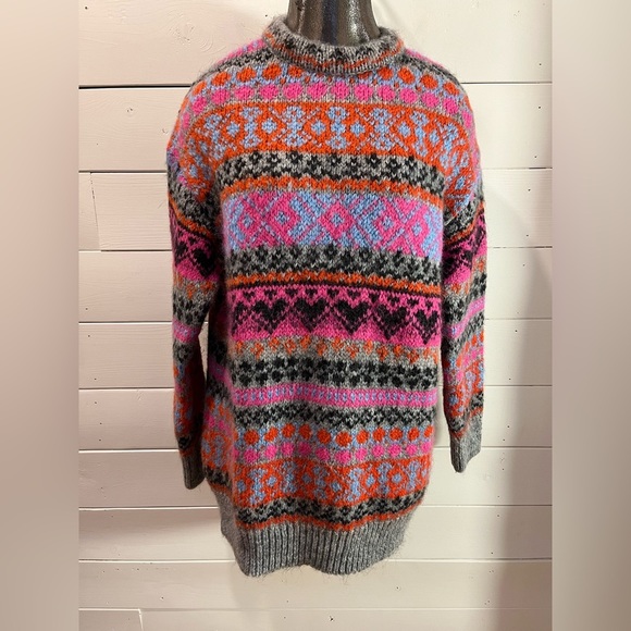 💖 ZARA – Colorful Jacquard Knit Sweater – Size S/M - Picture 8 of 11